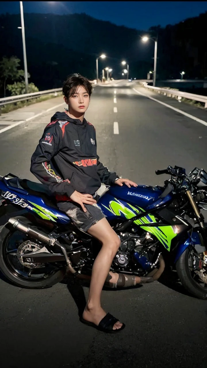 boy, Jungkook, realistic ,masterpiece, best quality, serious expression, face serious, boy, korean man, highres, portrait, photo_light, dark hair, black hair, dark scene {{}}, ulzzang-6500-v1.1:0.9