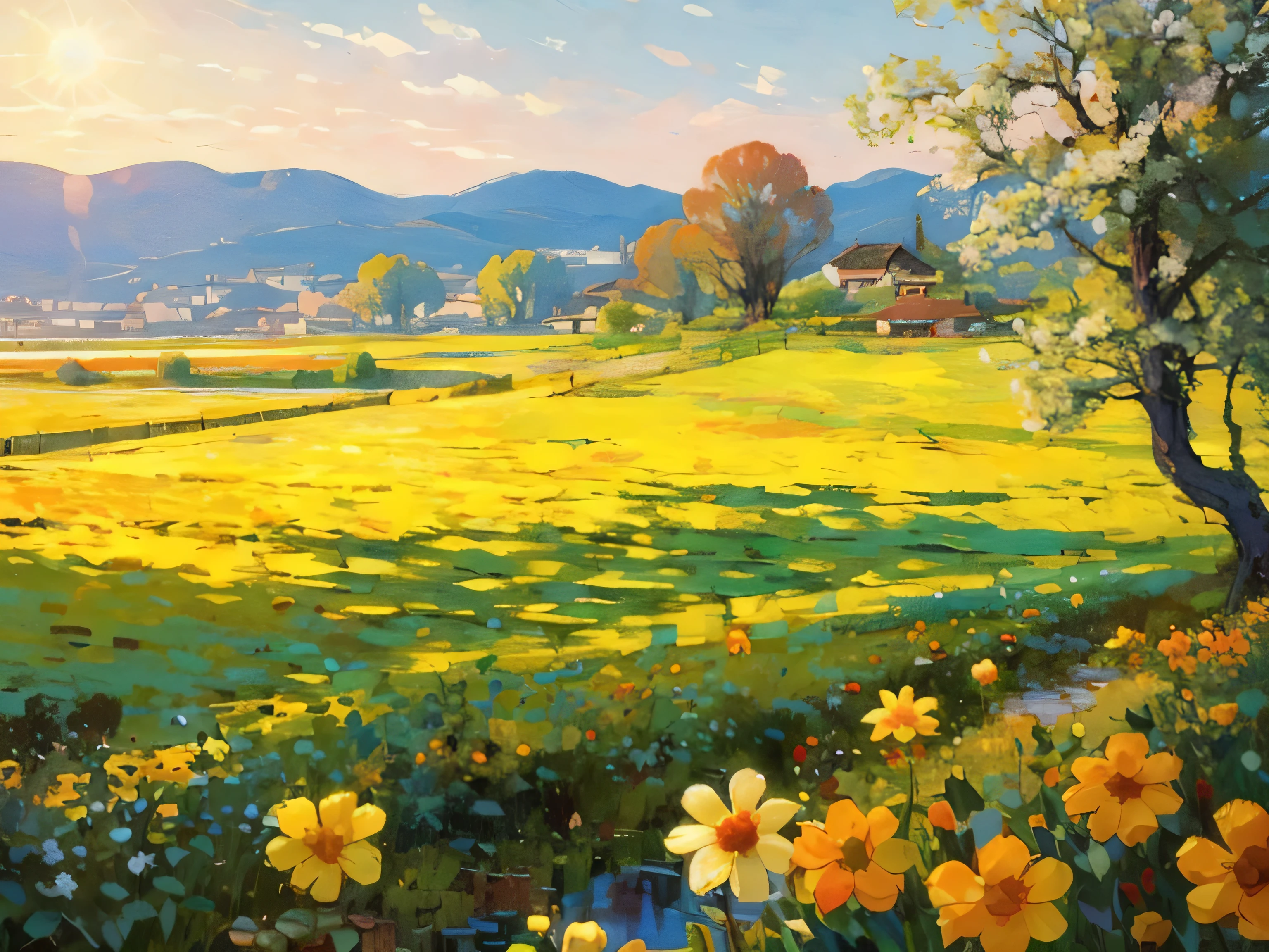 landscape,outdoor, sunny, flower, Baiyun, Vision, Depth of Field