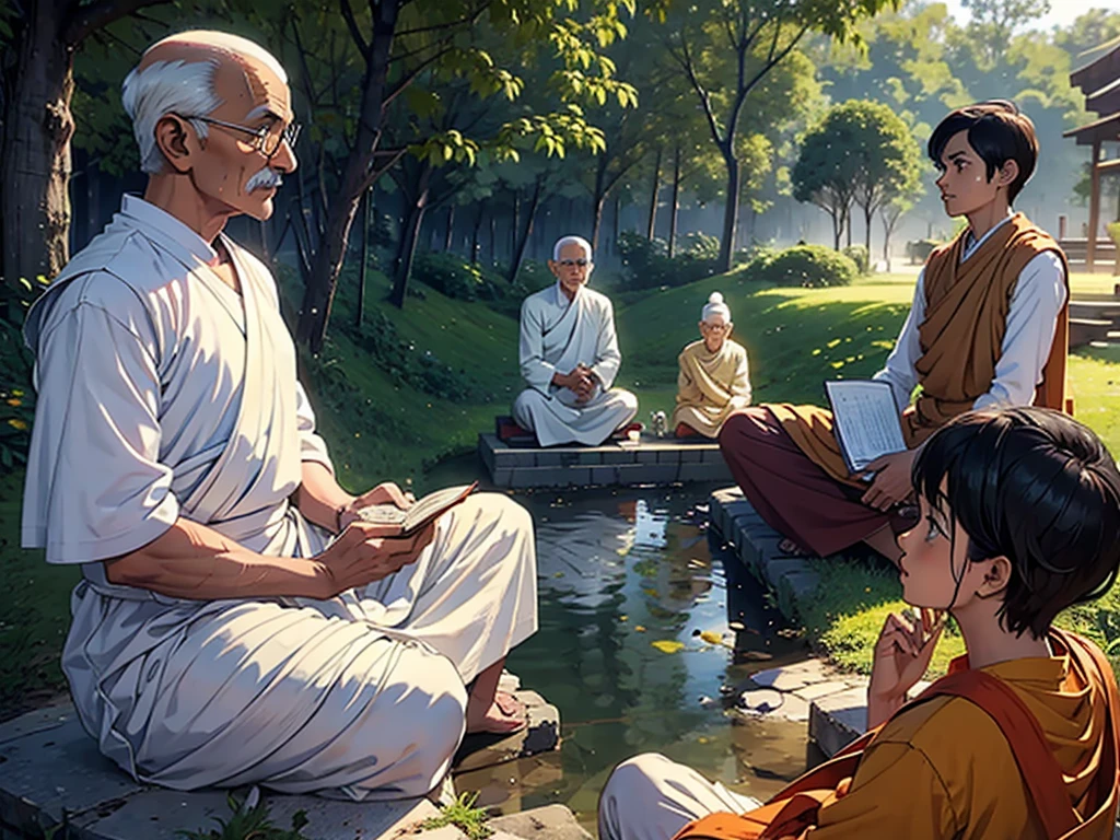 mahatma buddha lecture to villagers during visit