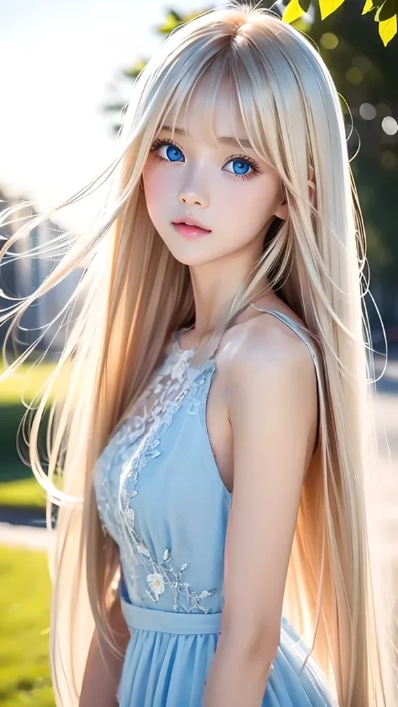 Blue Dress、Lavish decoration