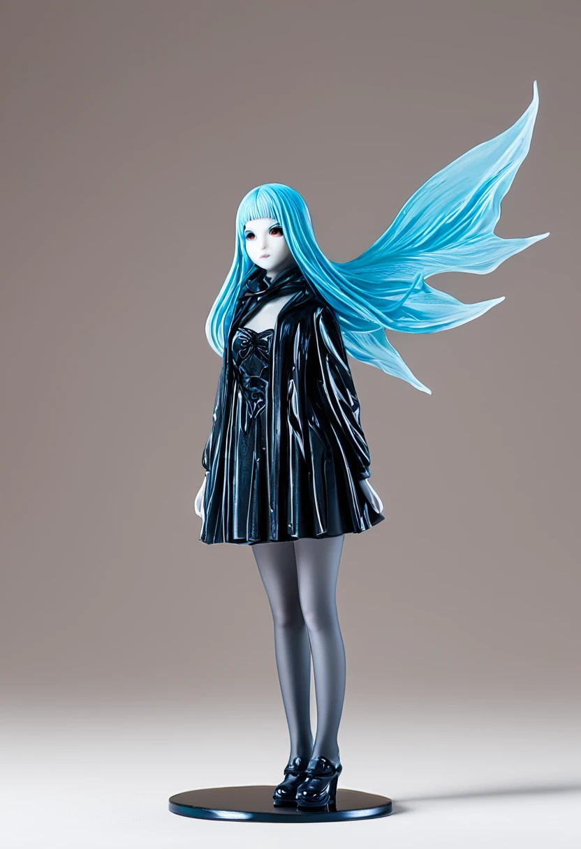 mm resin detailed miniature of a beautiful ghost girl, full-body, Product Introduction Photos, 4K, Full body, simple background