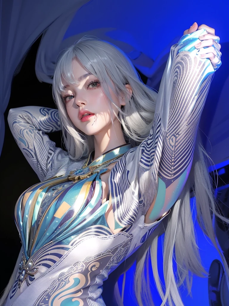 Royal sisters，精致of眼睛，Frozen Queen，把王冠戴在你of头上，详细of面部表情，Tall and big，Glamorous characters，Leg length，4K，Ultra-clear，of，White translucent lace，白皙of皮肤，Little cherry mouth，Beautiful and cute，精致of图片，丰富of面部细节，佩戴华丽of珠宝，Royal Princess，闪闪发光of宝石项链，奢华of装饰，Athena goddess，Head in hands，Show your elbows