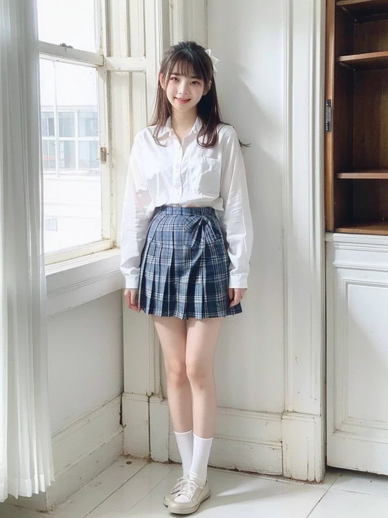 Bring out the hem of the shirt、Tuck out