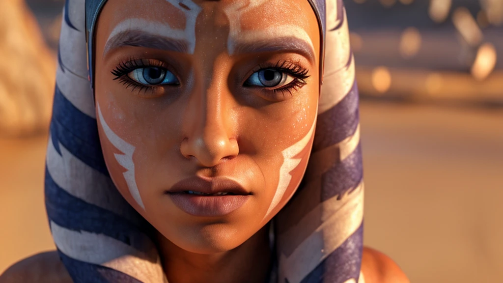 masterpiece, (dynamic lighting:1.3), ultra-detailed, aroused face, perfect face, mature female, medium breast, ahsoka_tano, outside, (detailed background), sexy bikini, by the pool, photorealistic, 8k, (best quality:1.4), intricate details, stunning colors, cinematic lighting, volumetric lighting, realistic skin texture, (realistic facial features:1.2), natural pose, highly detailed facial expressions, (beautiful detailed eyes:1.3), beautiful detailed lips, extremely detailed face, longeyelashes, soft lighting, warm color palette, atmospheric lighting, (cinematic composition:1.1)