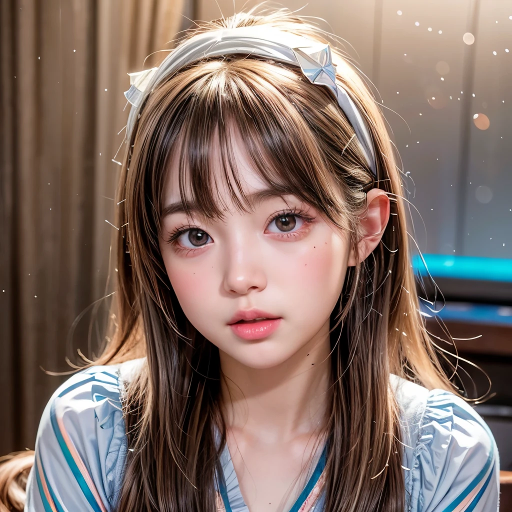 NSFW, 8k, High-level, absurd, masterpiece, best quality, primitive, very detailed CG, very detailed wallpaper, perfect lighting, Extremely detailed (((The personifying " モービーディック " as a Girl))), MysticSight, Tyndall effect, Tyndall scattering, Studio gray background with (many Dazzling RainbowColor particles BokeH:1.28), (RoundlyButts, ThighGap), (Exposed:0.4), (Assfocus with looking ahead), BREAK (NOGIZAKA face variations) Extremely Detailed very KAWAII face variations, perfect anatomy, Childish, captivating gaze, elaborate detailed Eyes with (sparkling highlights:1.28), long eyelashes、Glossy RED Lips with beautiful details, Coquettish tongue, Rosy cheeks, Radiant PearlSkin with clear transparency . { (Dynamic LifeLike expressions:1.4) | :d) }, (large eyes:-1) .