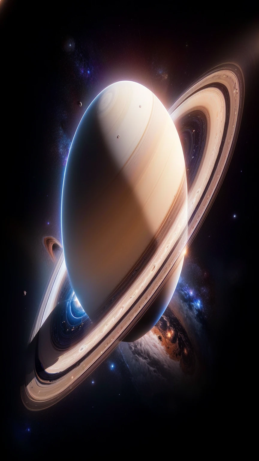 Aerial view of a planet with a ring in the center, planet Saturn, Saturn, in honor of Saturn, Planets with rings, Saturn in the sky, Saturn in the background, visiting Saturn, over looking Saturn, large disk of planet, large planets in the background, Ringed planets in the sky, Laps of the gas giant, Laps of the gas giant planet