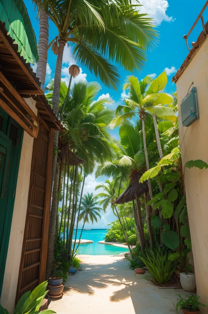 I would like to create an art style "tropical"