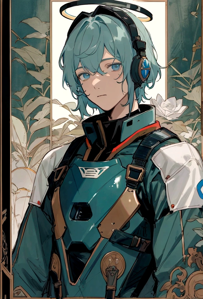 There was one wearing a helmet、man wearing diving suit, Movie Stills, Edgar Maxence and Rose Tran, Close-up of face, Future soldiers, Stills, author:Pierre Lafayette, , no helmet, male with halo, Broken Earth, Guy, Color Proofing
