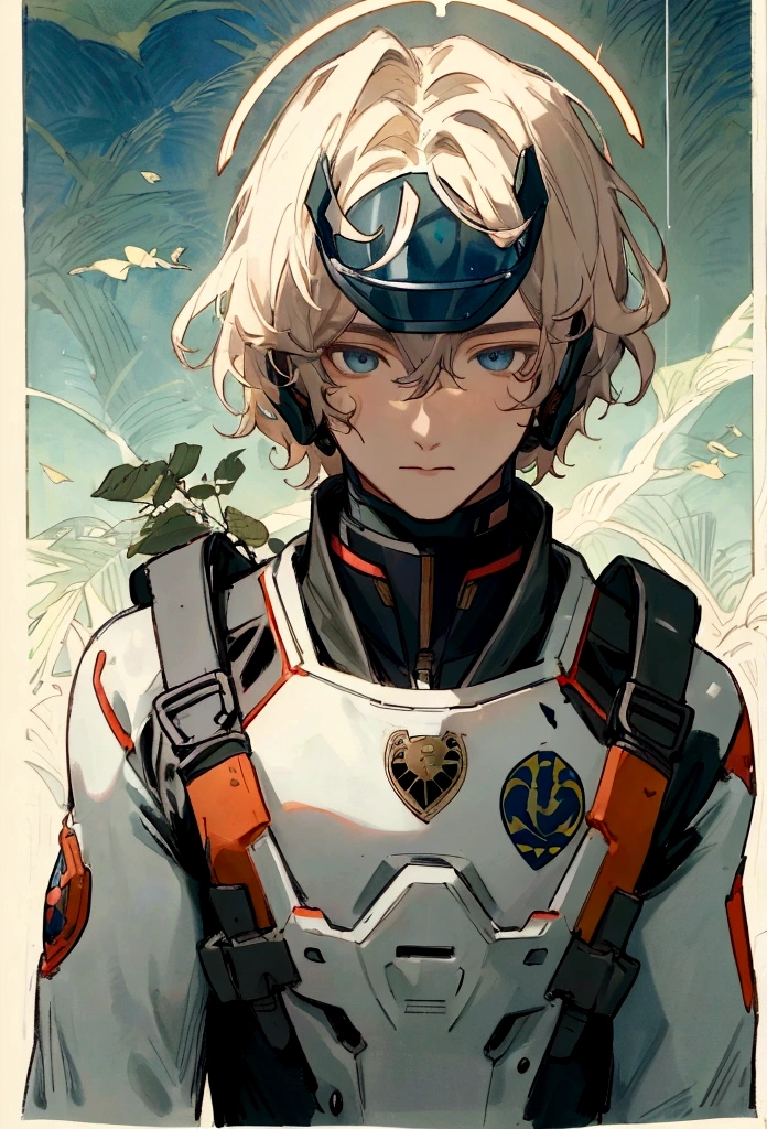 There was one wearing a helmet、man wearing diving suit, Movie Stills, Edgar Maxence and Rose Tran, Close-up of face, Future soldiers, Stills, author:Pierre Lafayette, , no helmet, male with halo, Broken Earth, Guy, Color Proofing