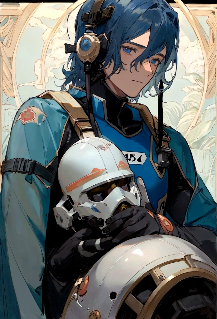 There was one wearing a helmet、man wearing diving suit, Movie Stills, Edgar Maxence and Rose Tran, Close-up of face, Future soldiers, Stills, author:Pierre Lafayette, , no helmet, male with halo, Broken Earth, Guy, Color Proofing