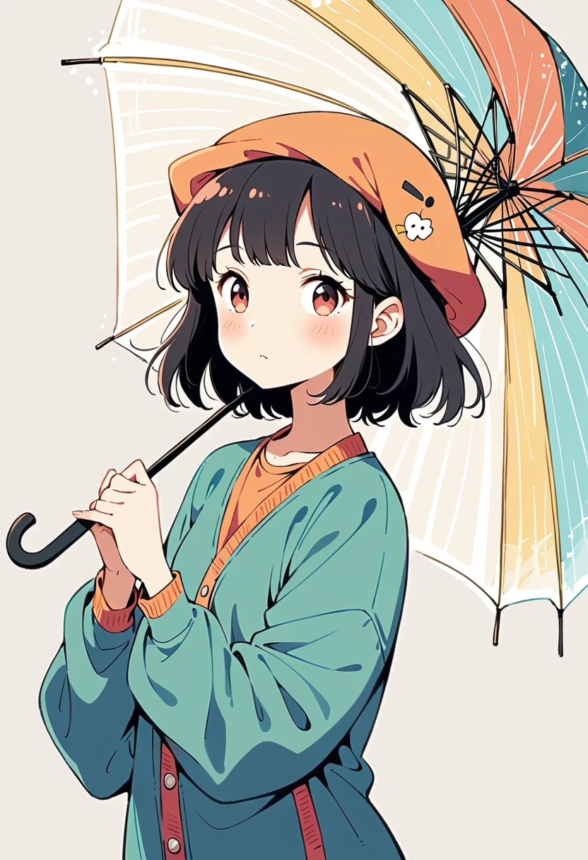 ((anime:1.4,illustration)),(masterpiece, top quality, best quality),(ultra-detailed, absolutely resolution),((16k, high res)), (((Pikachu holding an umbrella in the rain, a rainbow is out, the sky is half sunny and half rainy)) ((cozy lofi illustration:1.4)), ((anime:1.4, illustration)),(masterpiece, top quality, best quality),(ultra-detailed, absolutely resolution),((16k, high res)) BREAK {lofi art, style of Laurie Greasley, style of Makoto Shinkai, anime aesthetic}, BREAK { (produces images with information than 40 million pixels with cinematic-like detailed textures shot on a Sony SLR).}