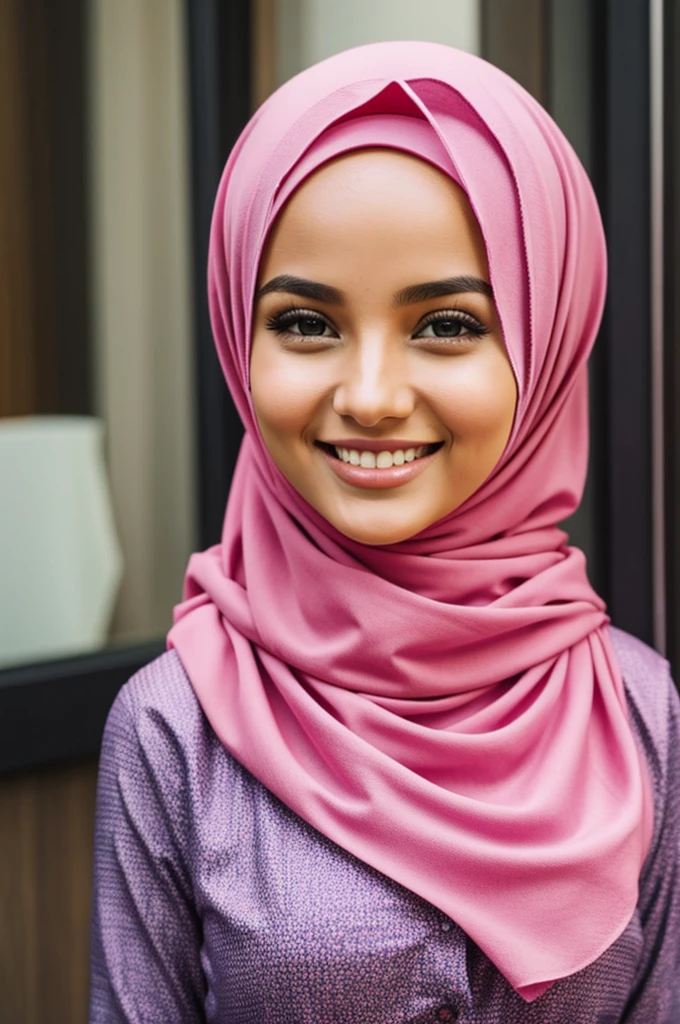 A cute hijab. Women smiling 