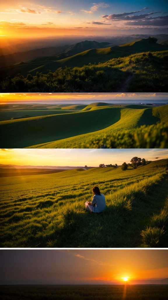 Highest quality,Fantastic,Vast land,Sunset