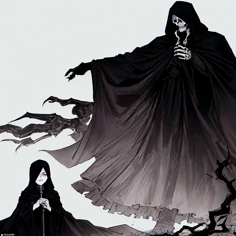 One Boy、The face is a skeleton、horor、The Darkness