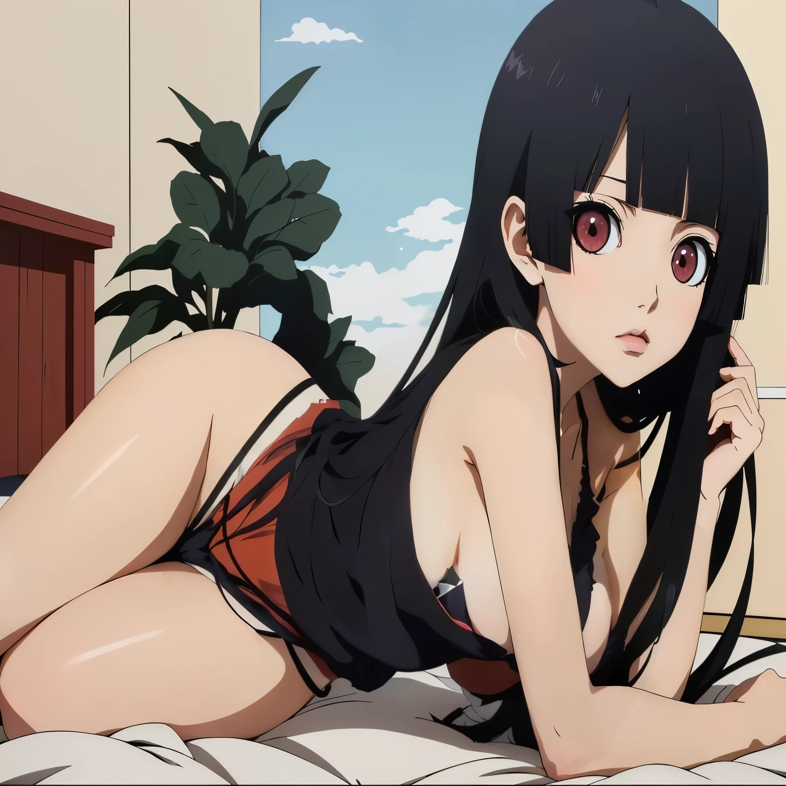 anime girl laying on bed with her legs crossed, seductive anime girl, beautiful anime girl squatting, Beautiful alluring anime teen, The best anime girl, attractive anime girl, Beautiful seductive anime woman, Ecchi anime style, anime girls, (anime girl), the anime girl is crouching, anime girl, beautiful anime girl, 4K anime style, an anime girl