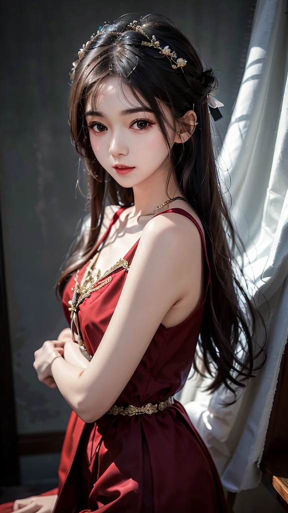 best quality, 超high resolution, (lifelike:1.4), masterpiece, high resolution, The original, Very detailed wallpaper, 1 girl, alone, (buzizig, bizizanakanem\)), whole body,