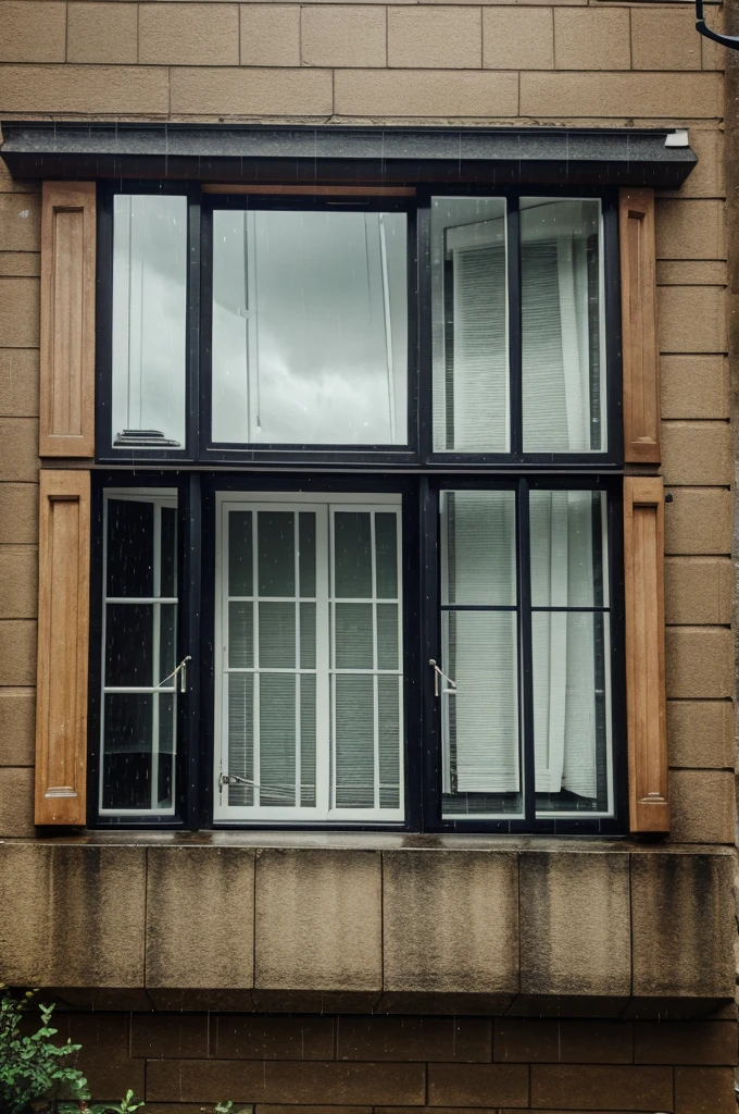 Windows with rain