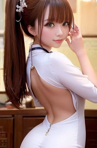 Makima Photos \(Chainsaw Man\) Red hair and yellow eyes、With big breasts and a huge ass、Wearing black micro bikini sitting on bed in luxury hotel room with soft lighting, (Mouth mask:1.4) (Put your arms behind your back:1.5) ,(Strong abdominal muscles), (White skin), (sweating:1.3) ,(Beautiful views),(Perfect Face), masterpiece, blush, One girl, alone, choker, Arms tied, Arms tied, bondage, Bondage, Blindfolded, Blindfold, Eye mask
