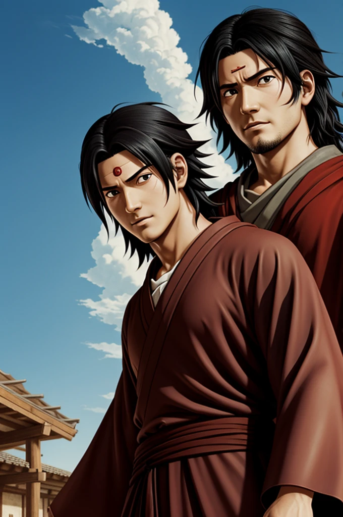 Shisui Uchiha next to Jesus of Nazareth 
