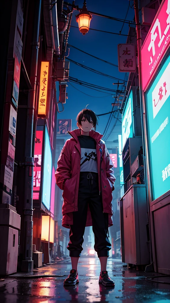 Nijika Ijichi ESTILO LOFI EM UMA CIDADE CYBERPUNK  