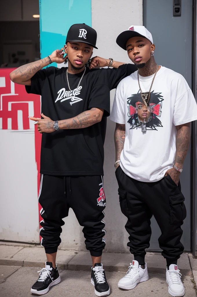 Black people dressed like UK rappers