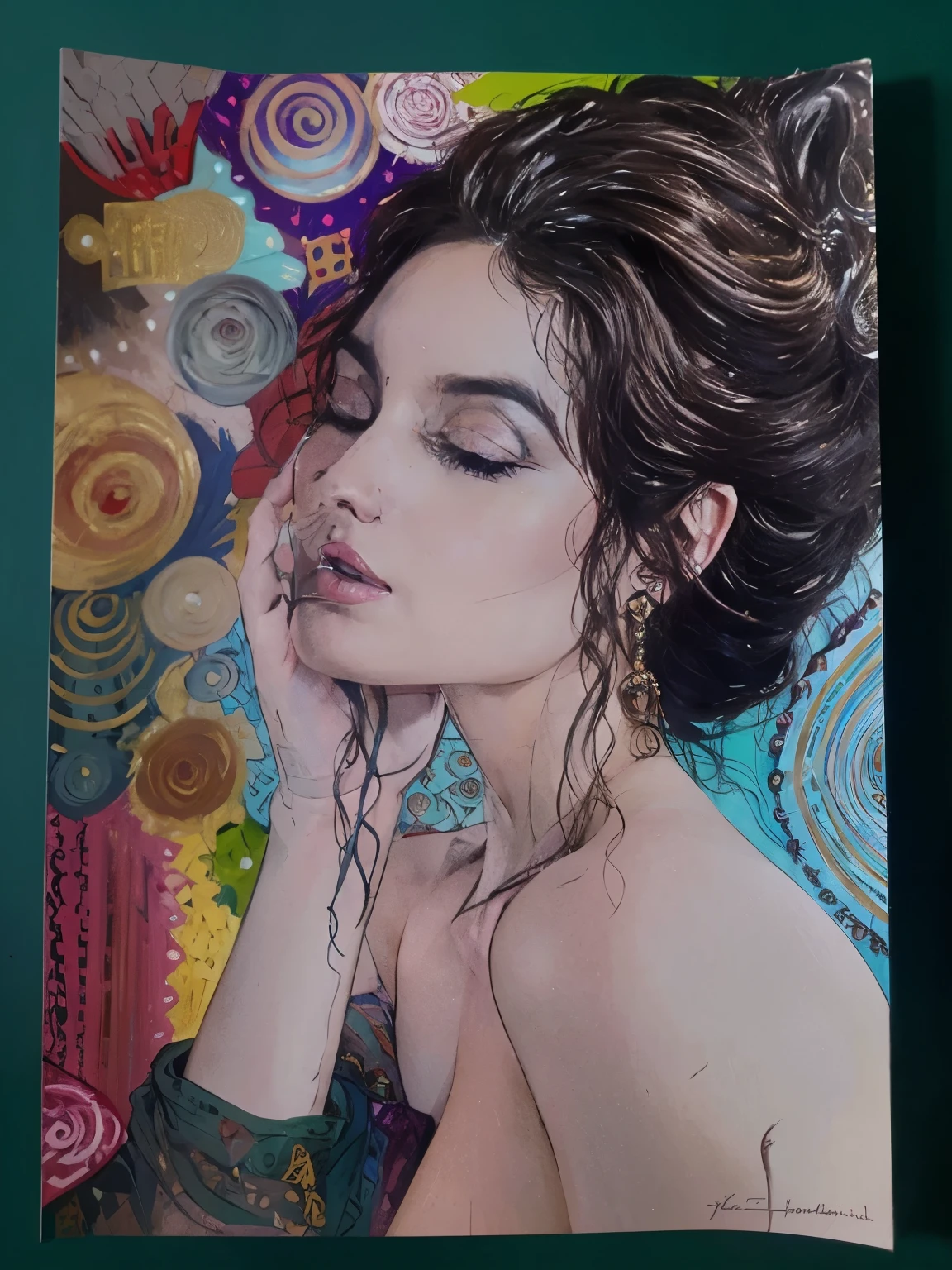 painting of a woman sitting on a chair with a pink dress, danile gerhartz, in style of steve henderson, steve henderson, konstantin razumov, inspired by Daniel F. Gerhartz, volegov, ( ( konstantin razumov ) ), inspired by Delphin Enjolras, style of pino daeni