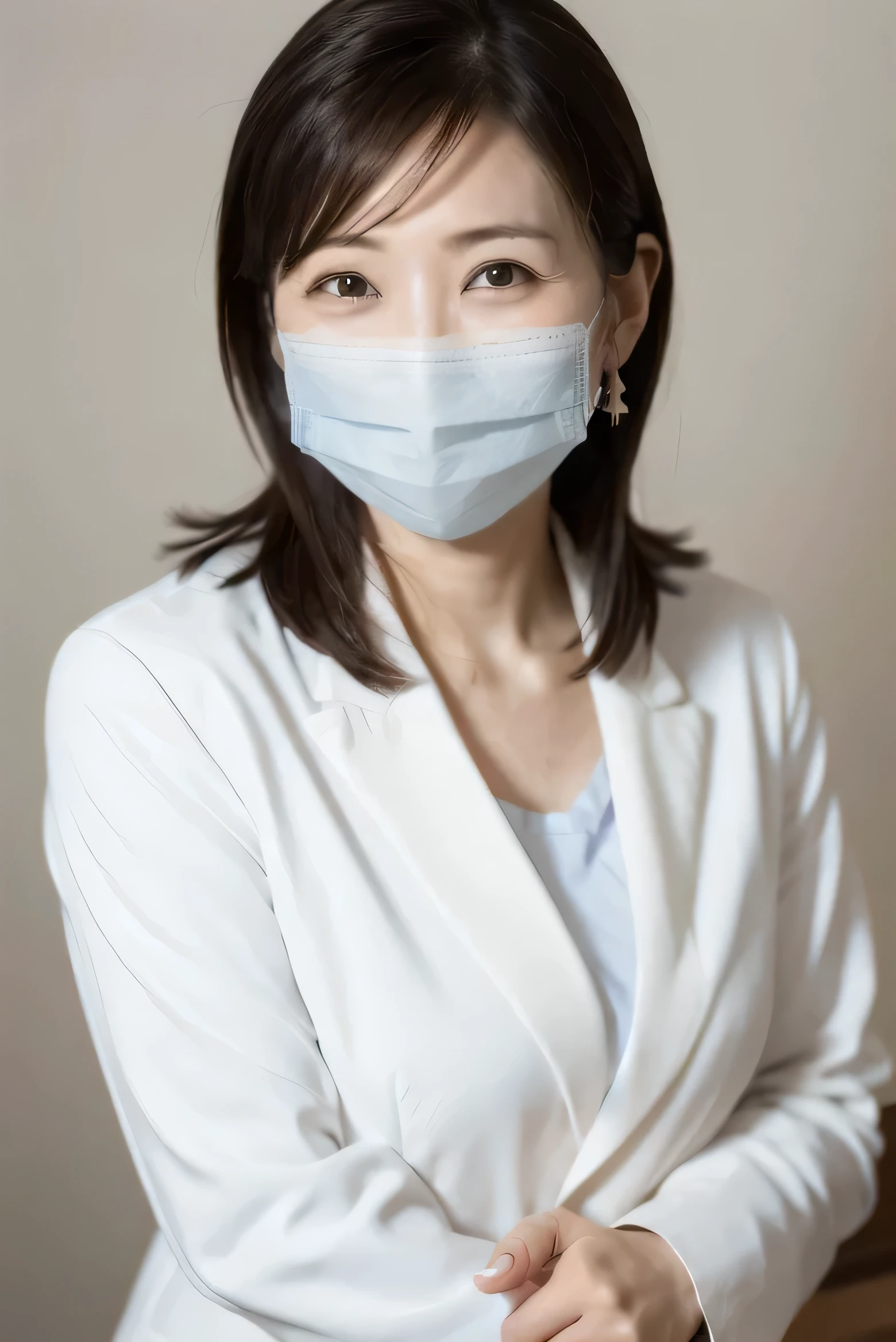 Wearing a surgical mask