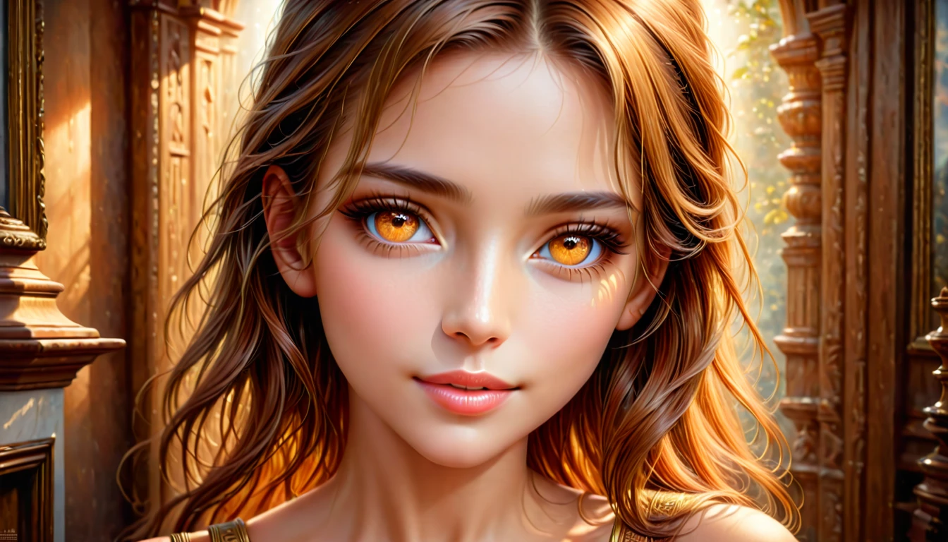 A young woman, beautiful detailed eyes, beautiful detailed lips, extremely detailed face and skin, long eyelashes, blowing a kiss to the viewer, smiling, elegant expression, soft lighting, warm color tones, cinematic composition, (best quality,4k,8k,highres,masterpiece:1.2),ultra-detailed,(realistic,photorealistic,photo-realistic:1.37),portrait,natural lighting,detailed background,intricate details,warm color palette,dreamy atmosphere
