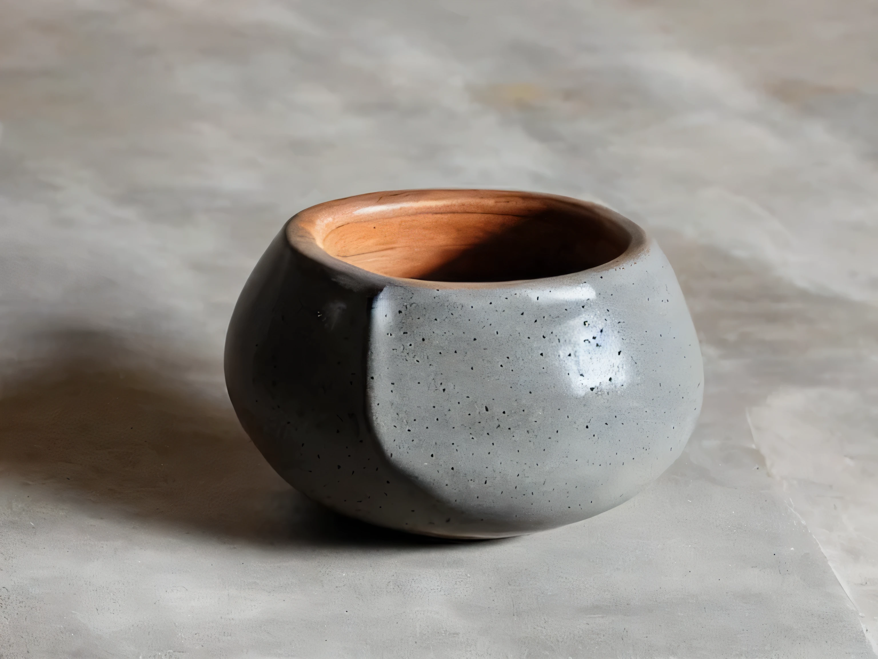 (masterpiece), (best quality), Simple background, Rule of Thirds, (Still) Colored glaze ceramics, Backlight, real life, lifelike, actual, no humans, [Concrete and wood]