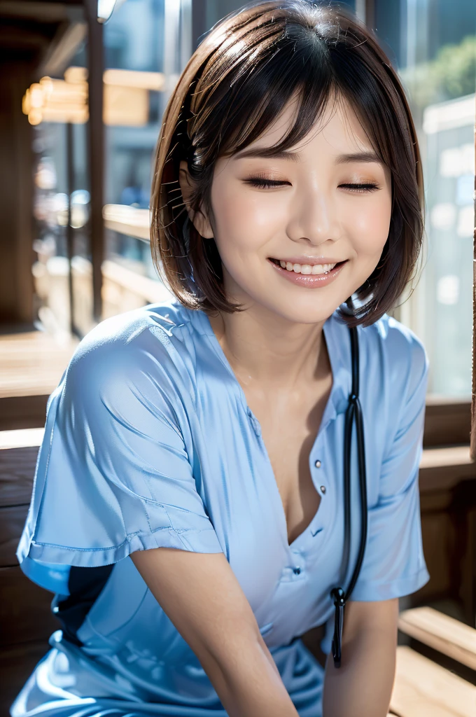 (RAW Photos、Highest quality),(Realistic、photoRealistic:1. 3)、masterpiece、Very delicate and beautiful、非常にdetailed、CG、Unity、2k wallpaper、wonderful、detailed、A light smile、非常にdetailedCGUnity8Kの壁紙、Large file size、非常にdetailedな、High resolution、Absurd、Soft Light、short hair、Short bangs、Black Hair、Floating Hair NovaFrogStyle、 beautiful girl, Thin fingers, 非常にdetailed目と顔, Beautifully detailed nose, Beautiful attention to detail, Long eyelashes, Light on the face, vision, Mouth closed, One girl, cute, young, Mature face, whole body, Small breasts, Realistic face, Realistic body, Beautiful and exquisite thighs, Urzan-6500-v1. 1、roller:Korean doll-like_At 3 p.m.、Costumes:T-Shirts、black eye