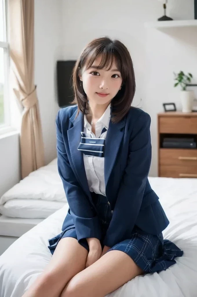 Striped ribbon tie