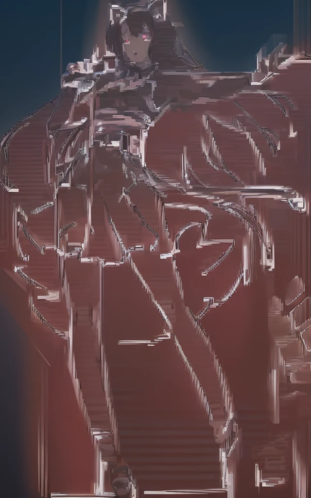 Anime girl in a skirt and shoes standing on the stage, Idol singer , Fluttering skirts,Long hair,Catwoman,Clear anime silhouette, Anime style超详细, Clear clothing design, Anime art style, Pixiv Style, 扁平Anime style阴影, Anime style, The art of math