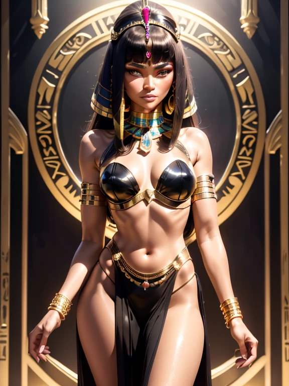 cleopatra, toned body, (oiled skin, shiny skin), 21 years old , perfect body, fit body, perfect breasts, breast physics, perfect face, beautiful, (((pissing, piss, peeing, urine, urination, urinating))), (aroused), (ancient egyptian jewelry), (ancient egypt, throne room, sandstone, gold, sunlight), best quality,extremely detailed,soft light,soft shadows, soft backlighting,(best image,best quality:1.5)