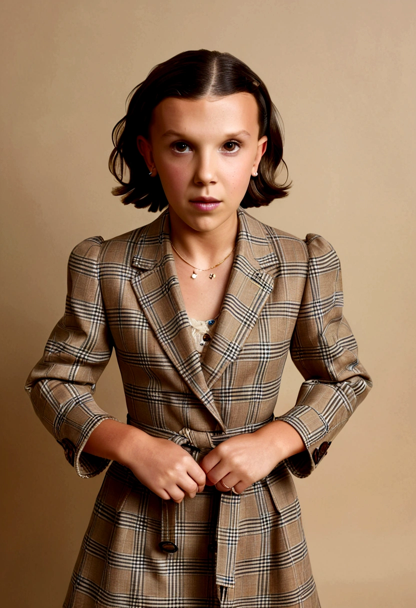 ((masterpiece, highest quality, Highest image quality, High resolution, Millie Bobby Brown, photorealistic, Raw photo, 8K)), Ultra Wide Angle, View from above,