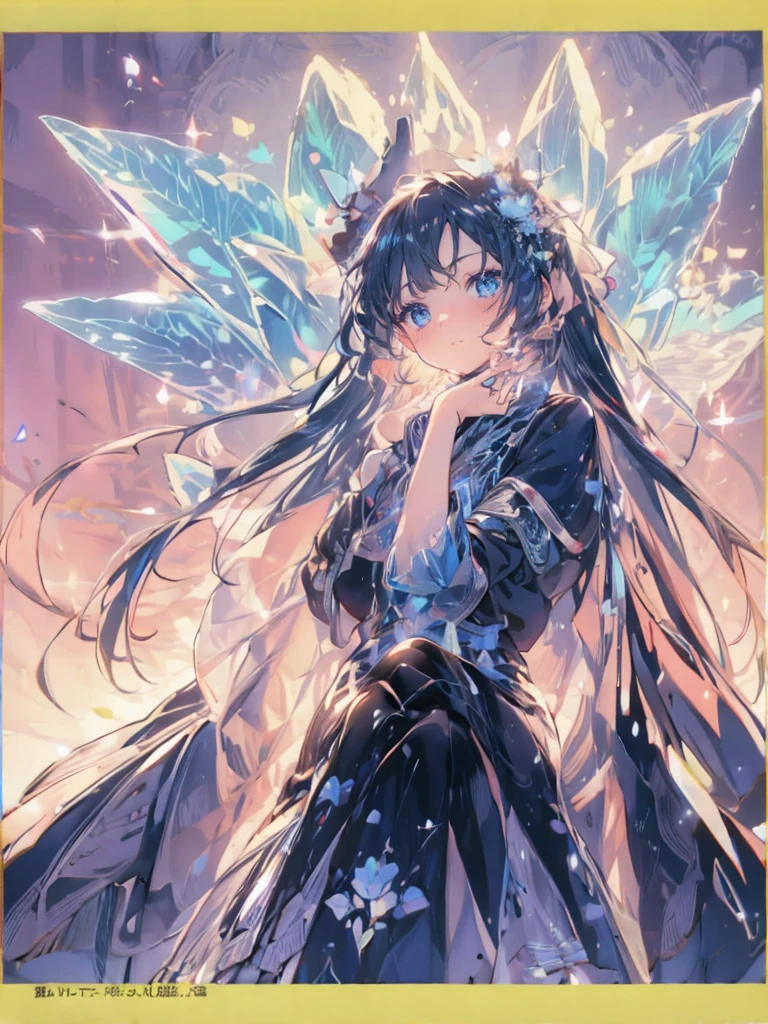 Crystal Horn Crystal ornaments (Anime Style:1.6)High contrast girl, Sitting, Side Shot, (null:1.3), (masterpiece, Highest quality, perspective, Depth of written border:1.5), Flowers, Rocky Mountain, forest, Beautiful Face, Thighs, From below, 8K, Raw photo, Confused, Impressionism, (Tom Thomson, Claude Monet, Joaquin Sorolla, James Wilson Morris, John Fabian Carlson, Hugh Henry Breckenridge:0.8), HDR, Realistic, Film Grain, chromatic aberration, High Resolution, Very detailed, finely, Dynamic Lighting, Dramatic lighting, Shadow, Sharp focus, Highly detailed eyes and face, Sharp pupils, Realistic student