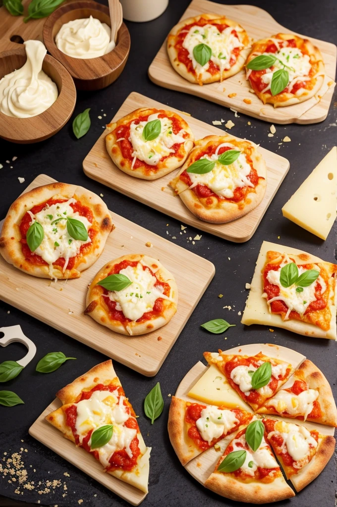 Mini cheese pizza