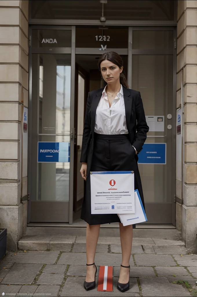 fait une affiche que je vais pouvoir mettre sur word, avec une flèche dirigée par la gauche et qui indique un accès comptoir, l'entreprise se nomme Exaseal