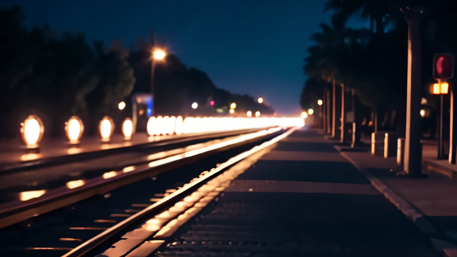 Youtube thumbnail  for song chase the night. 
flickering lights, 4k, ultra realistic