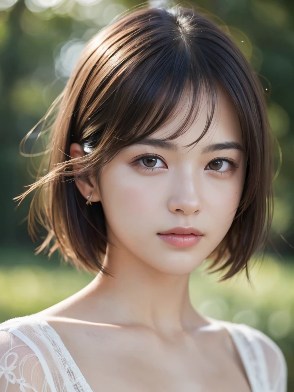 最high quality, masterpiece, 超High resolution, (Realistic:1.4), RAW Photos, 1 Girl,, short hair,, (masterpiece, 最high quality, high quality, High resolution, Very detailed),