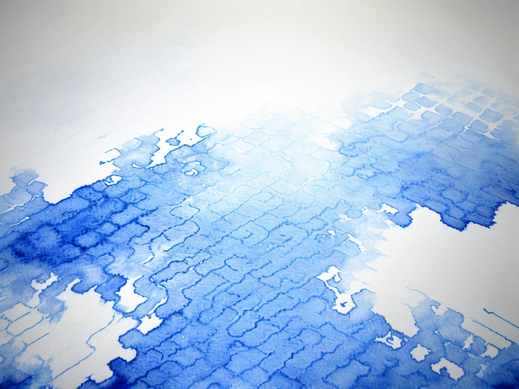 Vector japanese geometric seamless pattern background,  Watercolor vibration blue and white