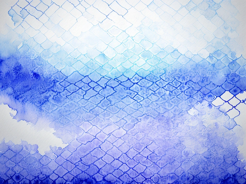 Vector japanese geometric seamless pattern background,  Watercolor vibration blue and white
