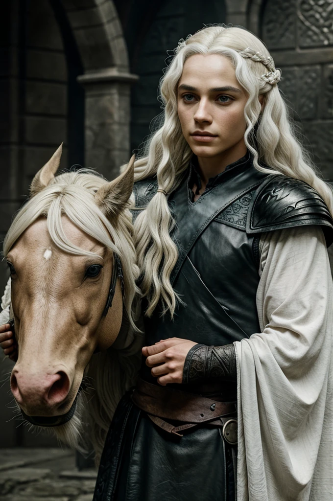 Aemond Targaryen with dragons