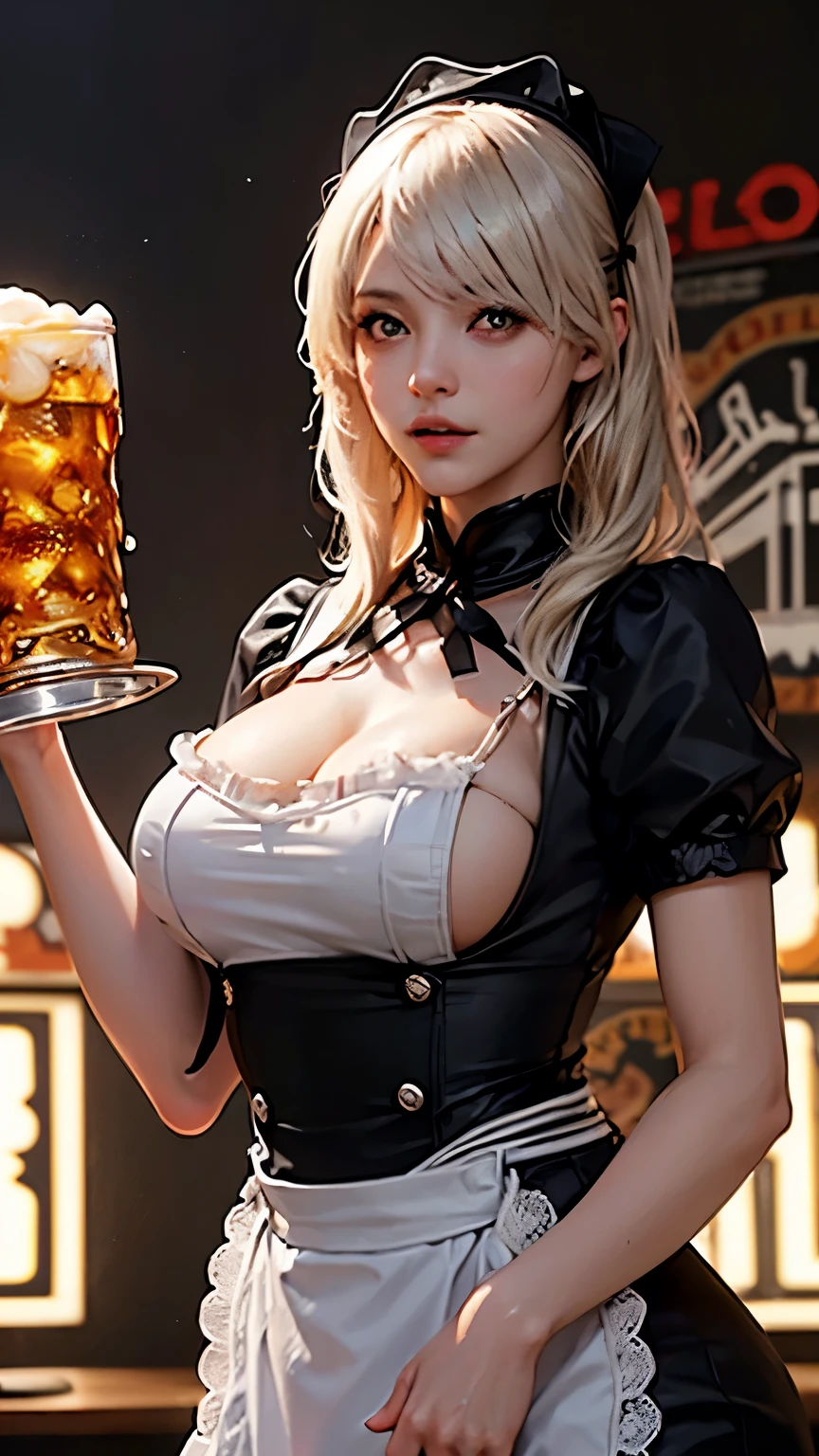 (YoRHa 2B, 2B, One sexy girl with healthy body, alone, Big swinging bust:1.3), complicated, elegant, Very detailed, Digital Painting, artステーション, コンセプトart, Smooth, Sharp focus, shape, artジャム、Greg Rutkowski、Alphonse Mucha、William Adolphe Bouguereau、art:Stephanie Law , nature, Full Shot, Symmetric, Greg Rutkowski, Charlie Bowwater, beep, Unreal 5, Surreal, Dynamic Lighting, ファンタジーart, (hooters, Oktoberfest, waitress:1.7), smiling to guests, cheers