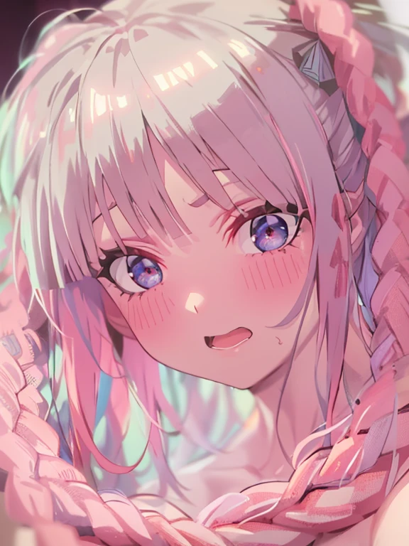 ultra-detailed, cinematic lighting, Nakano nino,blush,bondage,Tied up with rope,sexual excitement,vaginaにバイブ,Big Vibes,Thick rope,semen,semenで濡れている,Nipples,vagina,Anal,Naked
