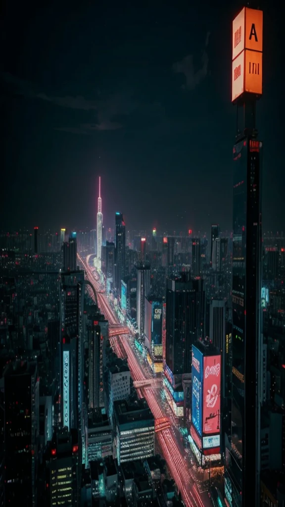 Future City, Neon Light, Bangkok, cyber punk, 8K quality, masterpiece, Attention to detail, no one