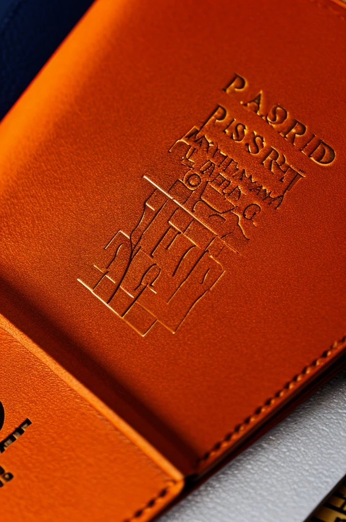A passport without orange text