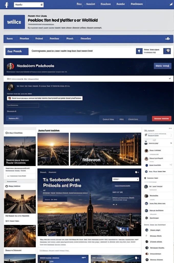 Create an Image for a Facebook Profile dedicated to spreading News and Articles about Politics and the world