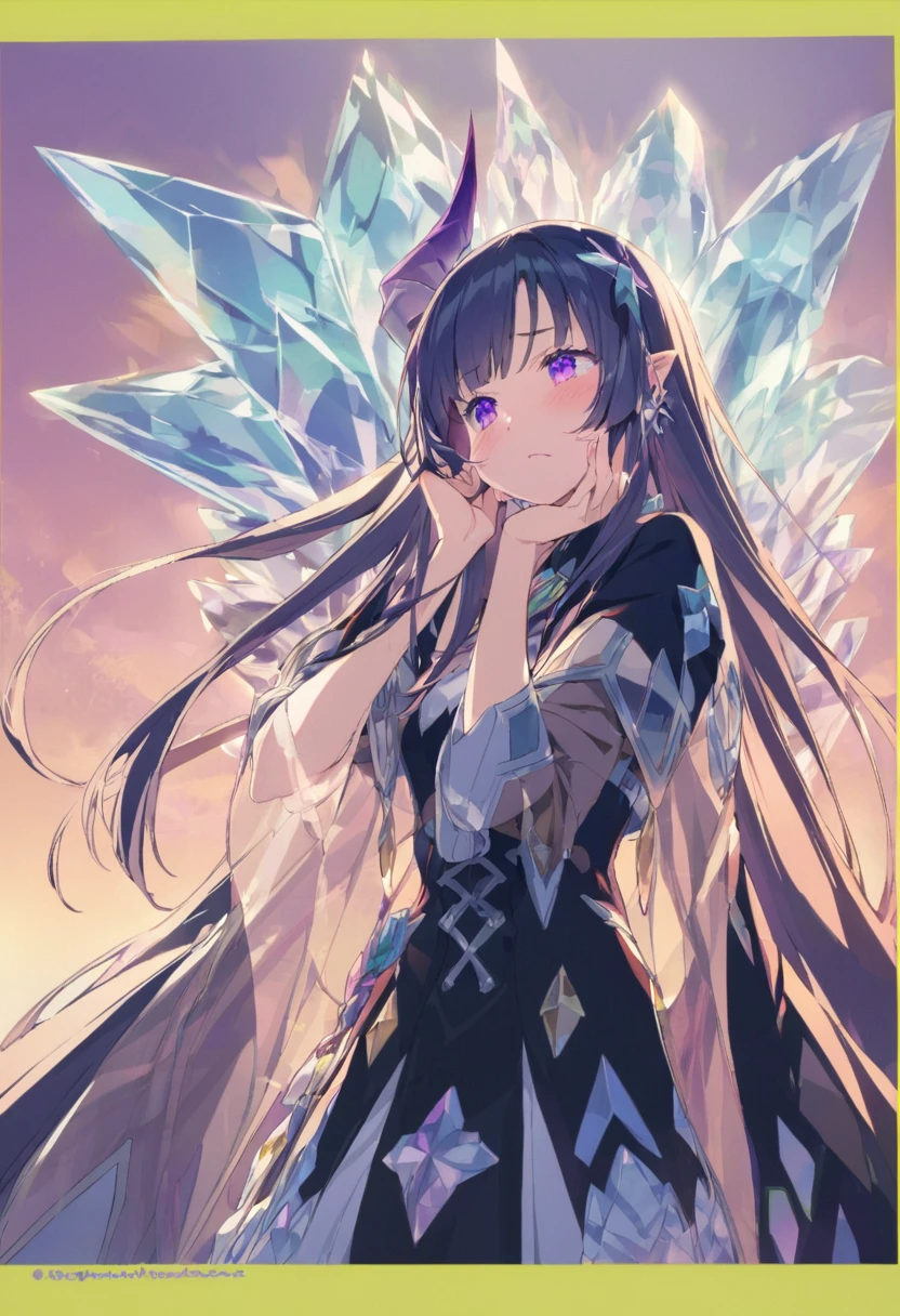 Place your hand on your cheek　Perfect Fingers　Insanely embarrassing　Crystal Horn　Shining Crystal
