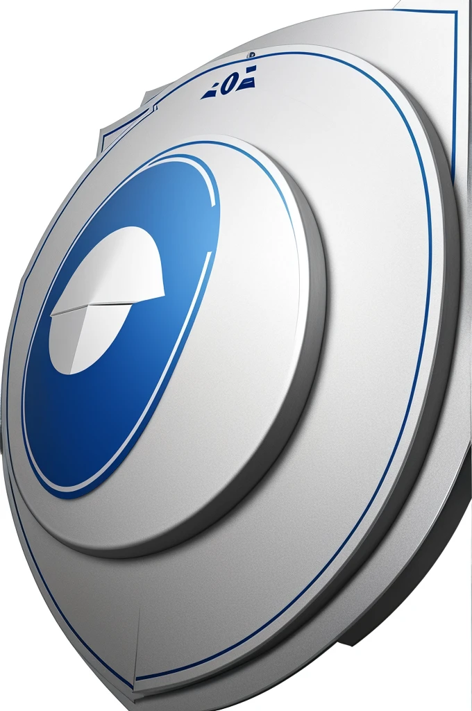 Make a shield with a white background