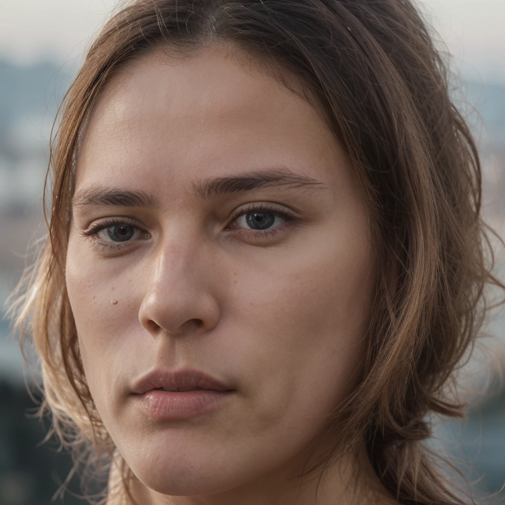 (8K, Photo brute, best quality, head of&#39;artwork:1.2),(réaliSte, photo-réaliSte:1.37), ((best quality)), ultra haute réSolution,Background&#39;écran CG Unity 8K extrêmement détaillé, rendu baSé Sur la phySique,Cinematic lighting,Tout le corpS, (bokeh:1.4), (1 fille), S&#39;aSSeoir, regarder le coucher du Soleil, coucher de Soleil chaud, beautiful sky, cloudy, traceS d&#39;Airplane, seen from afar, par le baS